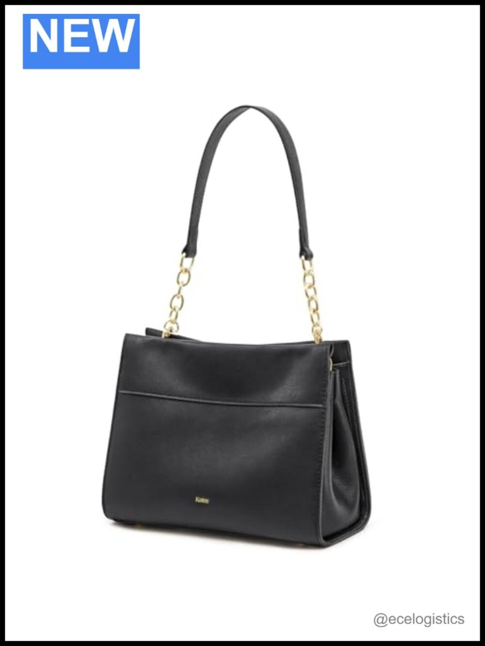 Genuine Top Layer Calfskin Leather Hobo Shoulder Bag with Crossbody Strap, 3